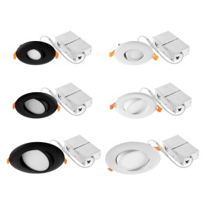 4" 11W RGB Tunable White 2700K-4000K WiFi Directional LED Recessed Light Matte White