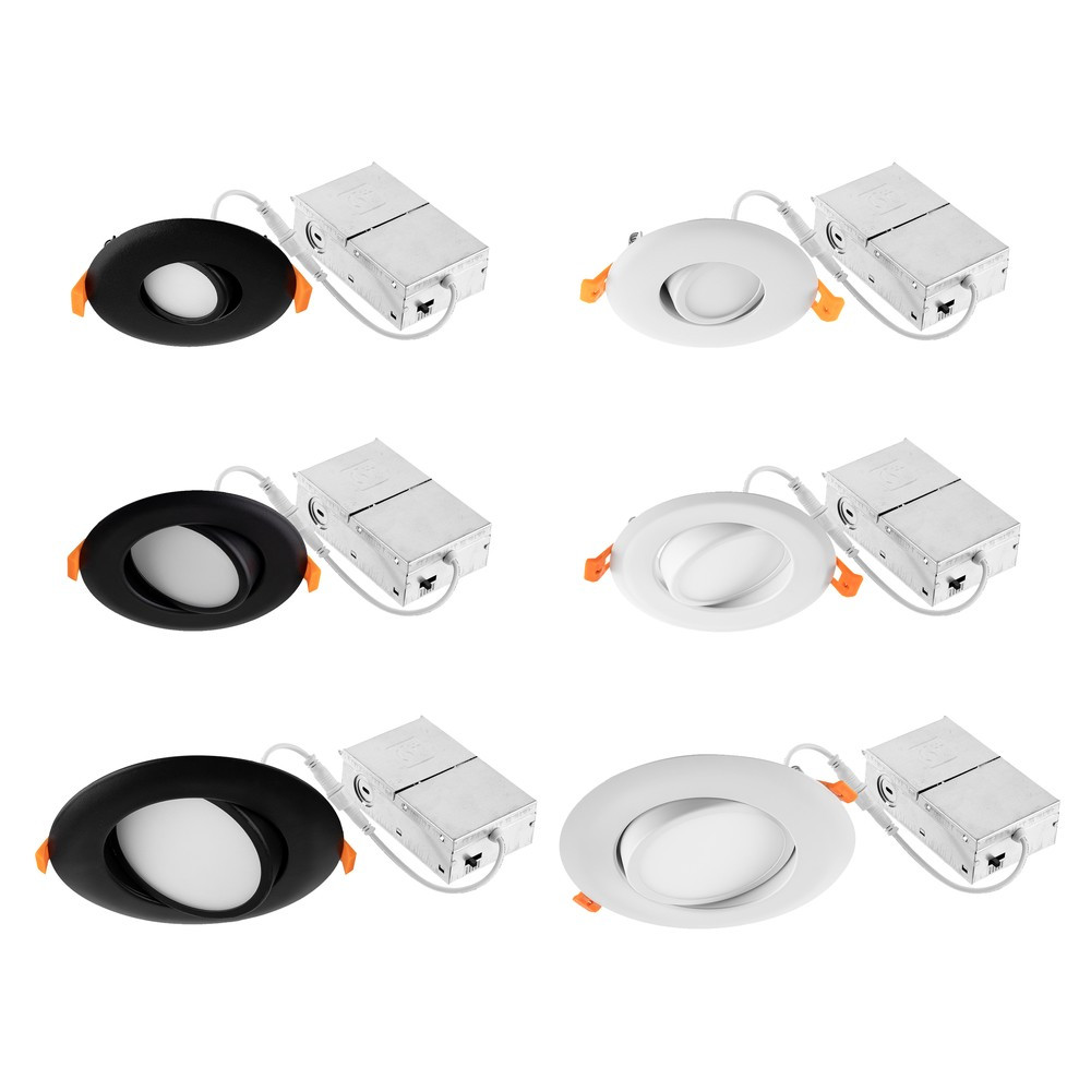 4" 11W RGB Tunable White 2700K-4000K WiFi Directional LED Recessed Light Matte White