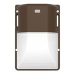 WALL PACK MINI 120 DEG. 30-25-18W 120-347V 30-40-50K BRONZE CLEAR INT. PHOTO.