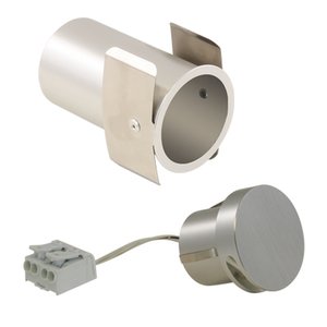 WALL GRAZE - 1.4W - 30K - 90CRI - 24V 120° - HARDWIRE - ROUND TRIM - AL - WLFLR-1W30K-90-AL