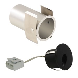 ASYMMETRIC - 1.4W - 30K - 90CRI - 24V 45° - HARDWIRE - ROUND TRIM - ABK - WLTDR-1W30K-90-ABK