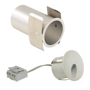 ASYMMETRIC - 1.4W - 30K - 90CRI - 24V 45° - HARDWIRE - ROUND TRIM - FWH - WLTDR-1W30K-90-FWH