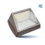 LUMINAIRE MURAL LED AVEC COUVERCLE EN VERRE - 3CCT (3K - 1K - 1K) ET PUISSANCE (40W - 10W - 10W) SÉLECTIONNABLES - 135LMS/WATT - 120-347V -