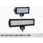 12V LED WORK LIGHT 72W