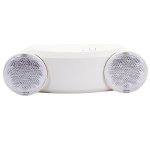 LUMINAIRE D'URGENCE À DOUBLE TÊTE 1.6W 120-347V BATTERIE 120 MINUTES 1W