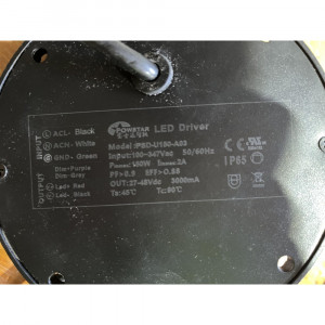 LED Driver Powerstar 120-347VAC 27-48VDC 150W 3A Dim. 0-10VDC IP65