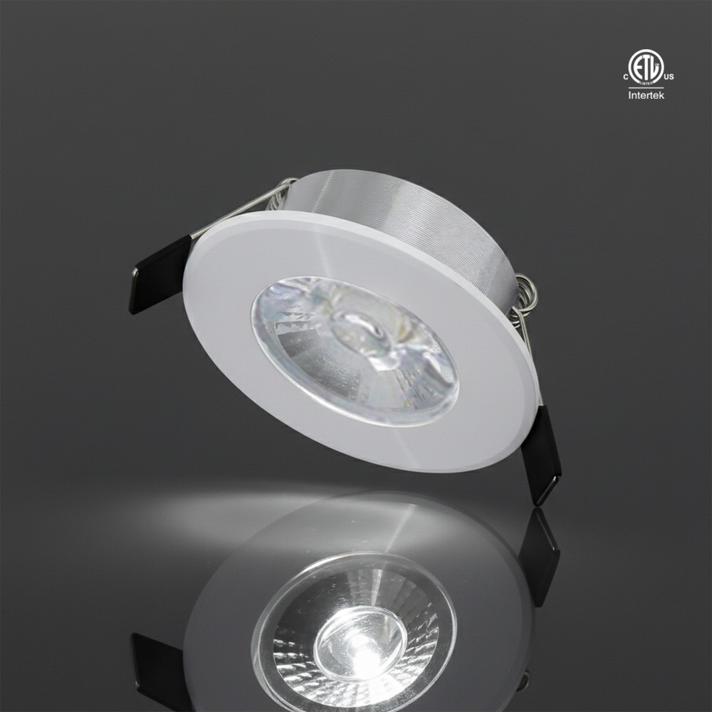 3" LED GIMBAL PUCK LIGHT  3W 300LMN - WHITE - SOLD AS 3000K OR 5000K INDIVIDUAL FIXTURES.