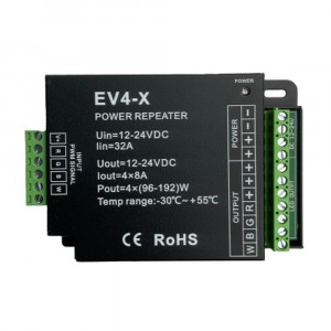 RGB & RGBW Signal Amplifier - 12-24V - V4