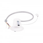 RIGID CDR - 8" DOWN LIGHT - WHITE REGRESSED TRIM - FLEX CABLE - SELECTABLE 14-17-20W (1200-1500-1850LM) - CRI 90 -