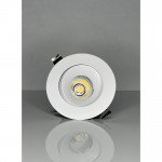 RIGID ECL - 4" DIA. BLANC - REGRESSED GIMBAL - 12W - SELECTABLE 5CCT - CRI≥90 - TRIAC DIMMABLE - 120V - 38 DEG. FT6