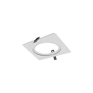 ECL - 4"  - 1 LIGHT FRAME - WHITE - COMPATIBLE WITH RGD-ECL & EDA-ECL 4"