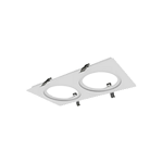 CADRE ECL 4 PO - 2 LUMIÈRES - BLANC - COMPATIBLE AVEC RGD-ECL & EDA-ECL 4"
