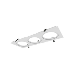 CADRE ECL 4 PO - 3 LUMIÈRES - BLANC - COMPATIBLE RGD-ECL & EDA-ECL 4"