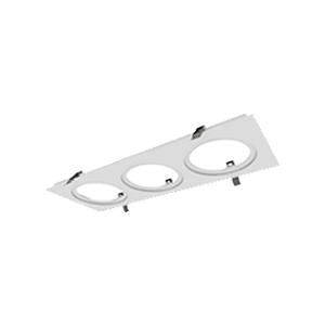 CADRE ECL 4 PO - 3 LUMIÈRES - BLANC - COMPATIBLE RGD-ECL & EDA-ECL 4"