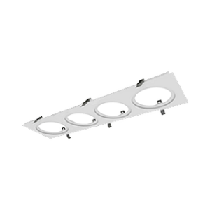 ECL - 4" - CADRE 4 LUMIÈRES - BLANC - COMPATIBLE AVEC RGD-ECL & EDA-ECL 4"