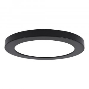 RIGID HS II SLIM MATTE BLACK RECESSED TRIM FOR HS2/7 - (DIA. 7.65" - HEIGHT 0.61")