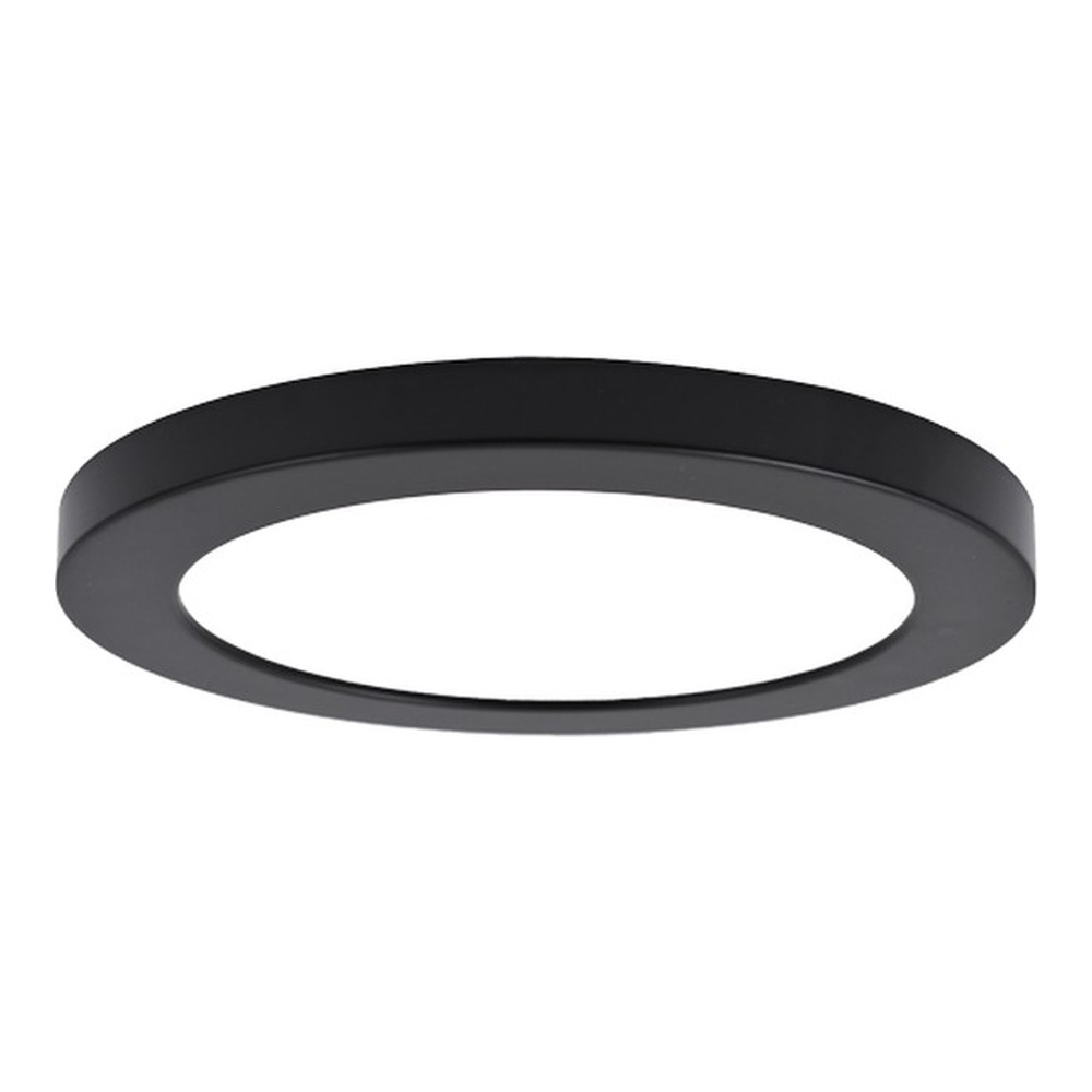 RIGID HS II SLIM FLUSH MOUNT MATTE BLACK RECESSED FRAME FOR HS2/9 - (DIA. 9 - 18" - HEIGHT 0 - 61")