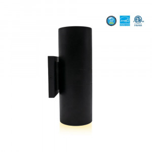 LED CYLINDRICAL WALL SCONCE 120V-277V - 5CCT (2700K - 1000K - 1500K - 1000K - 1000K) 20W - 1750LMN (50%UP/50%DOWN) -