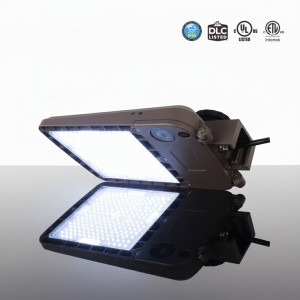 LUMINAIRE LED SHOE BOX 3CCT (3000K - 4000K - 5000K) ET MULTIPLE PUISSANCES (70W - 100W - 150W) - 130LM/W - 120-347V