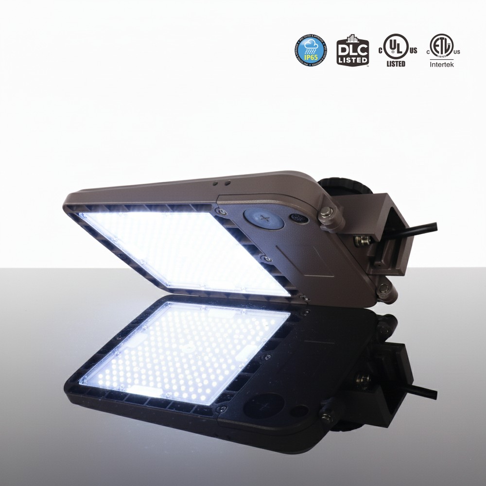 LED SHOE BOX 3CCT (3000K -4000K -5000K) AND MULTIPLE WATTAGE (70W -100E -150W) - 130LMN/WATT - 120-347V  - DIMMABLE