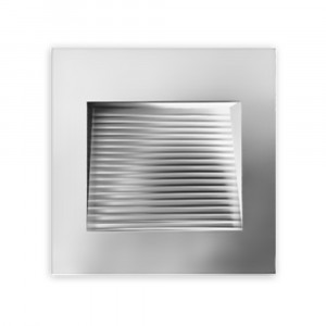 SL-1 - 1W - 120V - 30K. 3 X 3 X 3 POUCES. NON DIMMABLE. TROU À PERCER DE 21/4 X 23/4. TRANSFORMATEUR INTÉGRÉ - BRUSHED