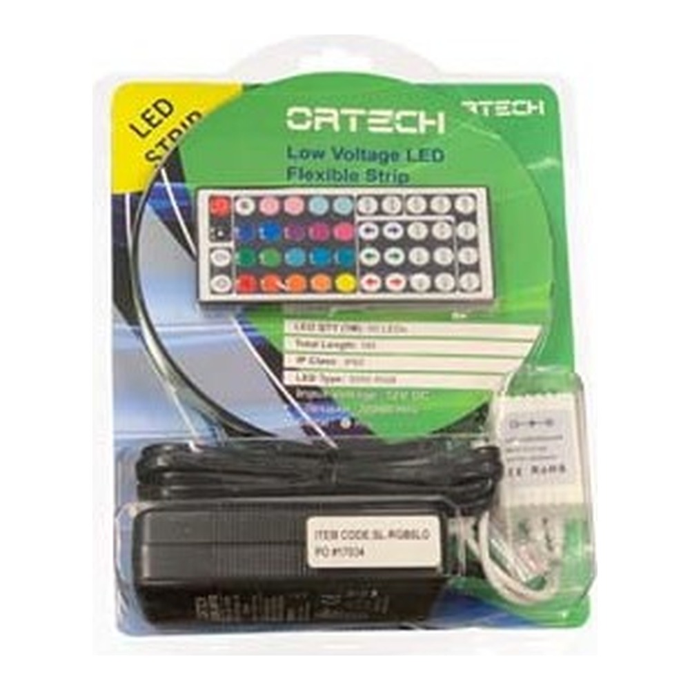 5 METER LED STRIP LIGHT KIT - RGB - WITH REMOTE INCLUDED IN PACKAGING