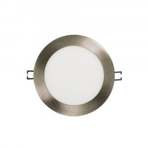 Slim Panel 6" - 5CCT Variable - 1100 Lumens - Round - Brushed Nickel - V4