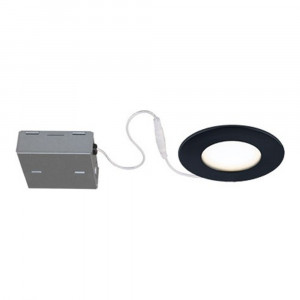 4" 11W 3000K LED Recessed Light Airtight Certified Wet Location Matte Black