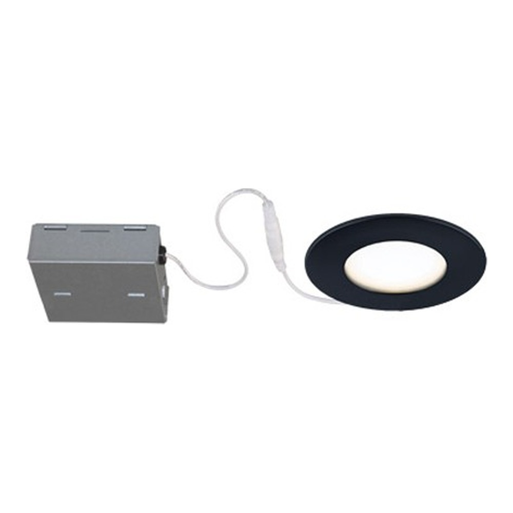 4" 11W 3000K LED Recessed Light Airtight Certified Wet Location Matte Black