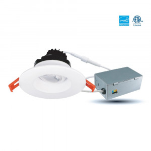 3" DESIGNER REGRESSED/DEEP GIMBAL LED FIXTURE WITH DRIVER INCLUDED - 5CCT (2700K TO 5000K) - 8W - 550LMN -