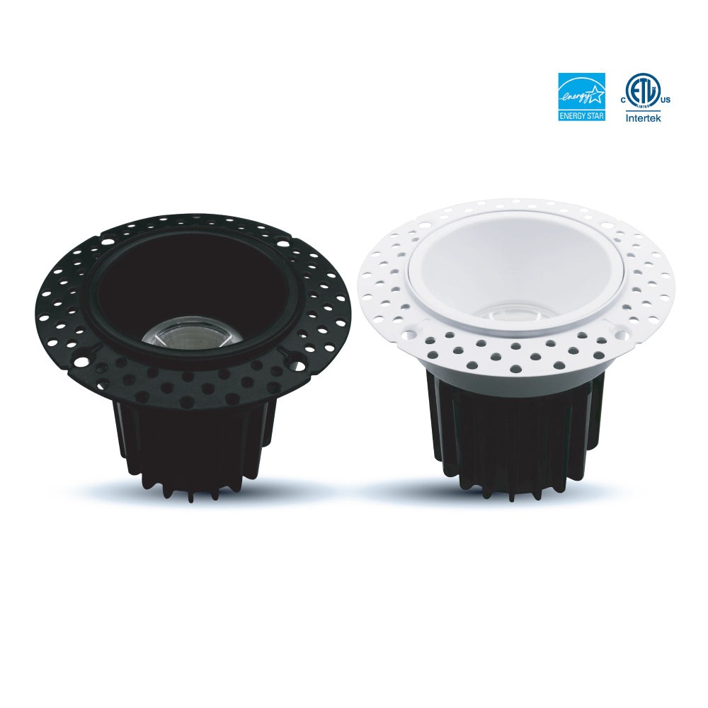 2" SLIM  LED TRIMLESS DOWNLIGHT 8WATTS - 600LUMENS - DIMMABLE - 5CCT SELECTABLE - BLACK