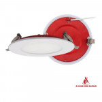 4" SLIM DISC FIRE RATED LED FIXTURE. 5CCT (2700K - 1000K - 1500K - 1000K - 1000K)  - 12WATTS - 800LMN - 2HOURS FIRE