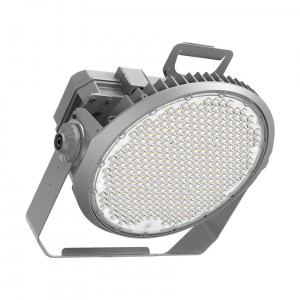 SPT Sports Light - 400W/500W/600W - 5000K - 120-347V - 0-10V Dimming - 30 Degree Optics - Grey