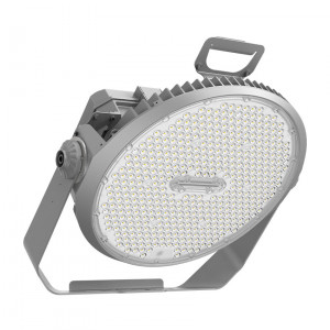 SPT Sports Light - 700W/800W/900W - 5000K - 120-347V - 0-10V Dimming - 22 Degree Optics - Grey