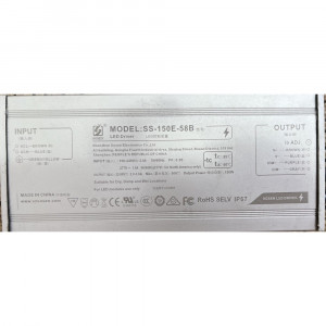 LED Driver Sosen 100-277VAC 32-58VDC 150W 3.60A Dimmable 1-10VDC IP67