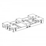 SSL CHB2 HIGHBAY LINKABLE MOUNTING BRACKET - ALLOWS FOR TWO FIXTURE MOUNTING