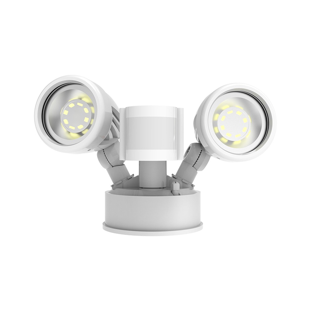 SSL-J5S SECURITY MOTION SENSOR LIGHT - 20W 2100LM - SELECTABLE 30-40-50K - ADJUSTABLE PIR MOTION SENSOR - WHITE - 120V