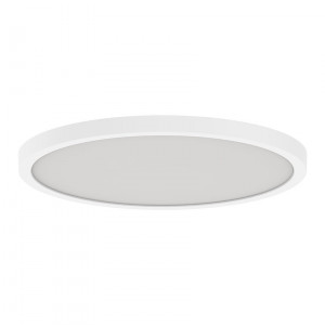 Slim Surface Mount - 12" - Round - 24W - 27/30/35/40/5000K - 120V - Triac/ELV Dimming - White