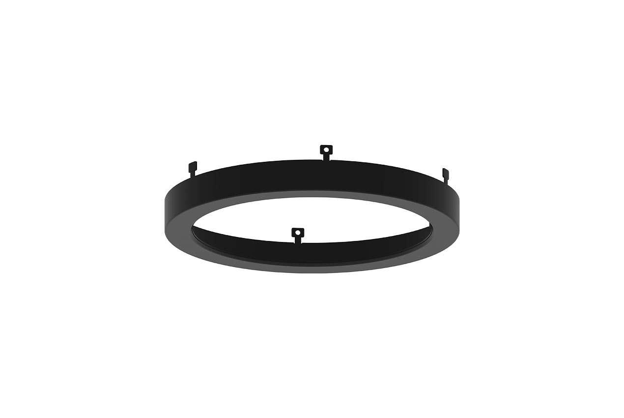 SSM Slim Surface Mount Accessory - Trim - 5" - Round - Black