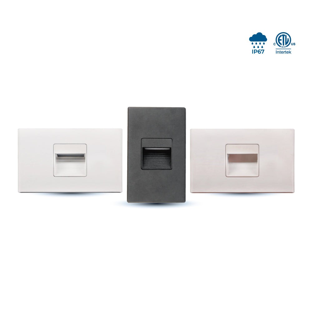 STEP LIGHT - 2.5W - 125LMN - WHITE - SOLD AS 3000K OR 5000K INDIVIDUAL FIXTURES.