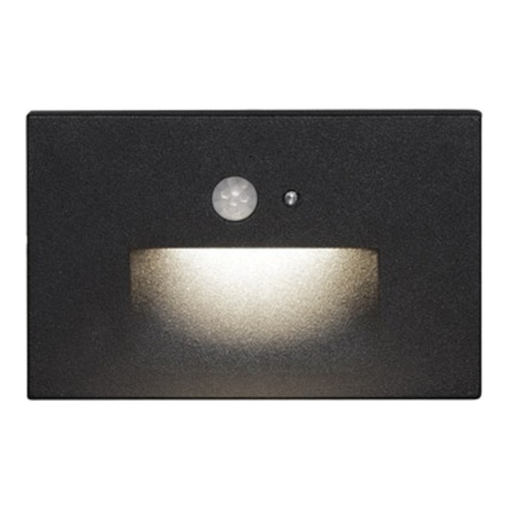 LED Stair Recessed Light with Motion Sensor Matte Black