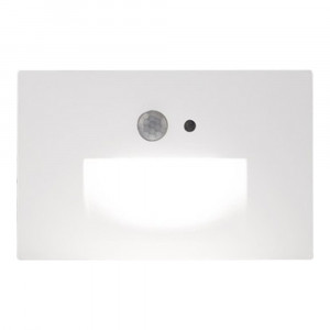 LED Stair Recessed Light with Motion Sensor Matte White
