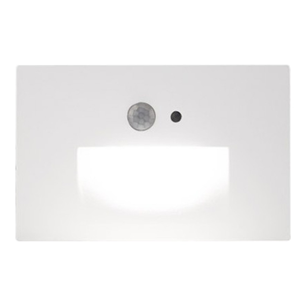 LED Stair Recessed Light with Motion Sensor Matte White