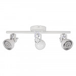 LED TRACK LIGHT FOR GU10 BULBS - SERIES 215 - 3 LIGHTS - WHITE