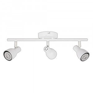 LED TRACK LIGHT FOR GU10 BULBS - SERIES 304 - 3 LIGHTS - WHITE