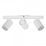 LED TRACK LIGHT FOR GU10 BULBS - SERIES 104 - 3 LIGHTS - WHITE