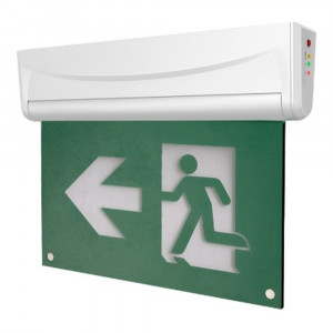TUROLIGHT TL-RMES222-UDC LED EMERGENCY EXIT SIGN "RUNNING MAN" EDGE-LIT UDC