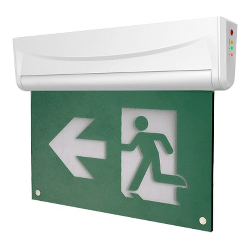 TUROLIGHT TL-RMES222-UDC LED EMERGENCY EXIT SIGN "RUNNING MAN" EDGE-LIT UDC