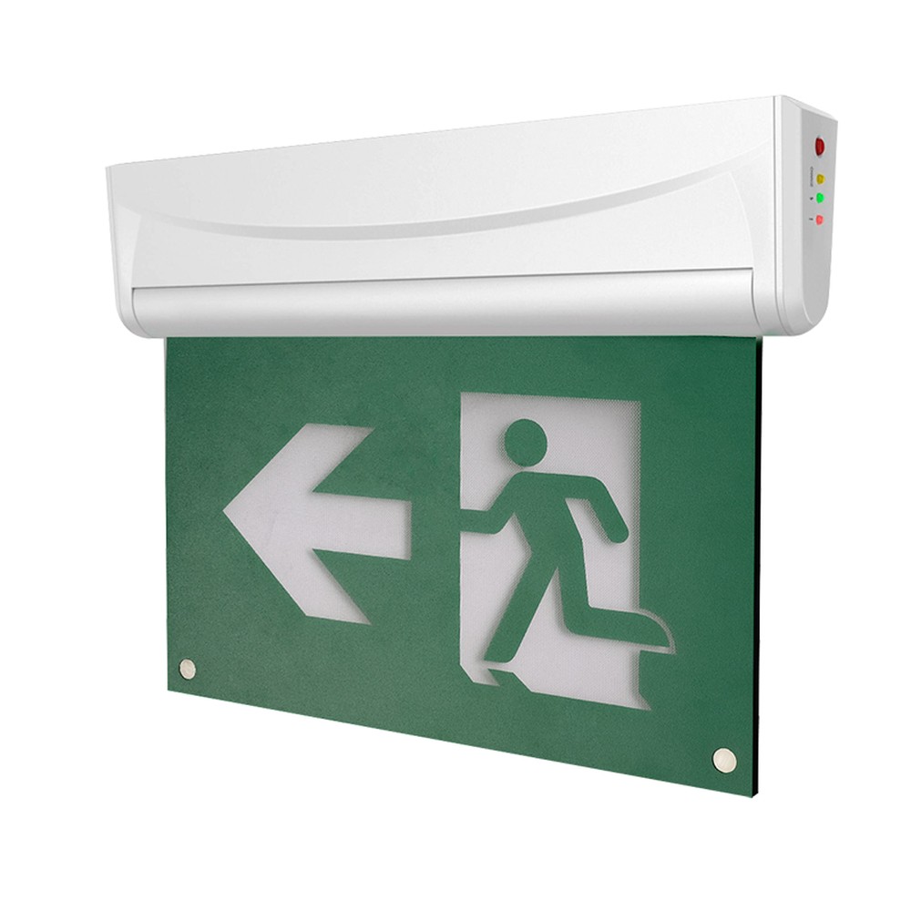 TUROLIGHT TL-RMES222-UDC LED EMERGENCY EXIT SIGN "RUNNING MAN" EDGE-LIT
