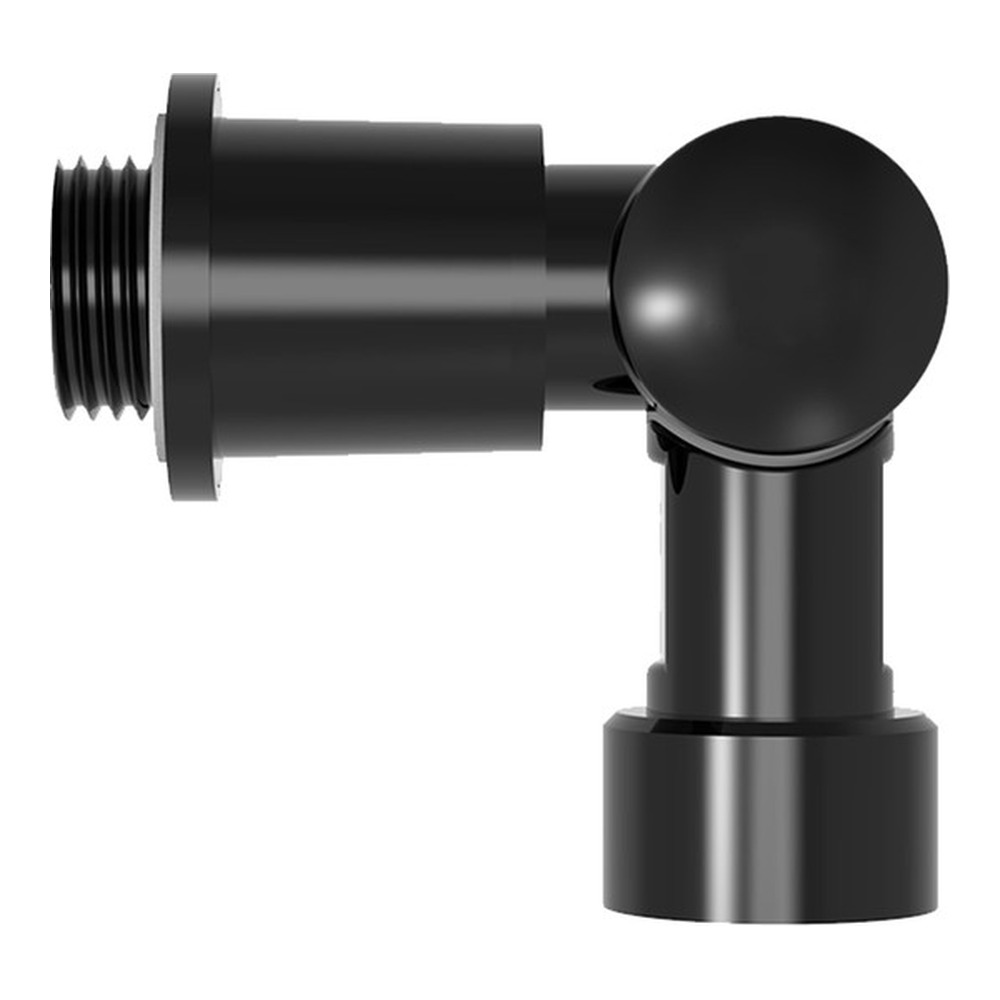 CONNECTOR EN L NOIR AVEC RÉCEPTACLE POUR SENSOR